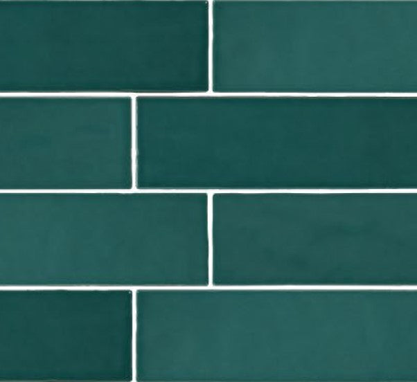 Amia Turquoise 58x242mm Gloss Wall Tile (0.98m2 box)