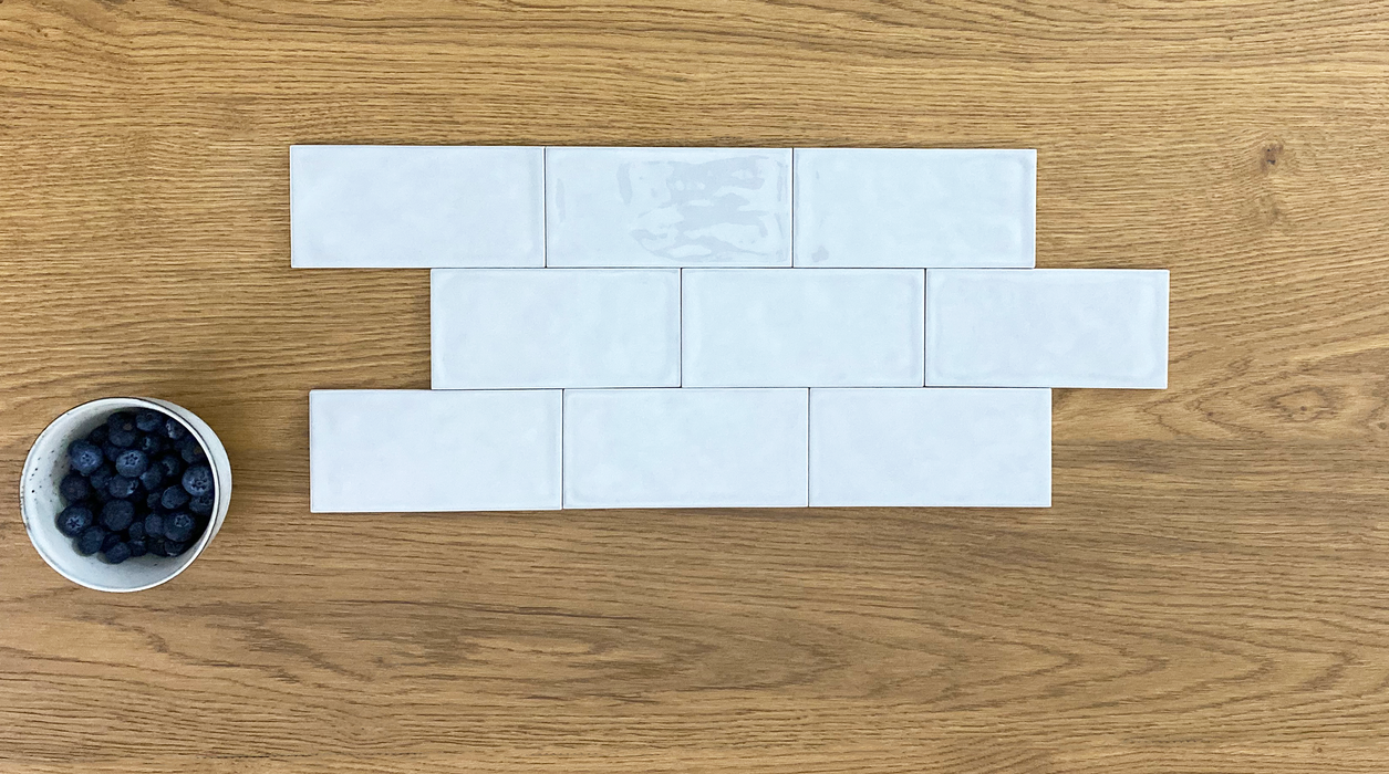 The Tile Company-Agnita Light Grey 75x150mm Gloss Wall Tile (0.5m2 box)