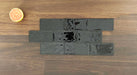 The Tile Company-Agnita Black 75x150mm Gloss Wall Tile (1m2 box)