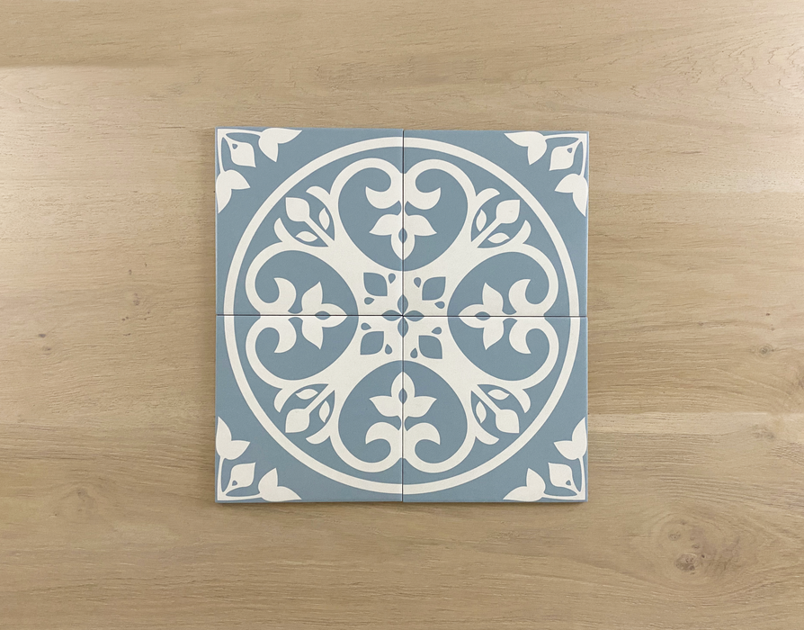 Eclectica Blue 200x200mm Matt Floor Tile (1m2 box)