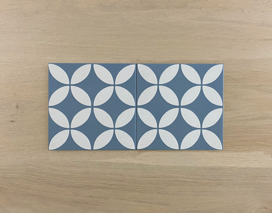 Eclectica Star Baby Blue 200x200mm Matt Floor Tile (1m2 box)