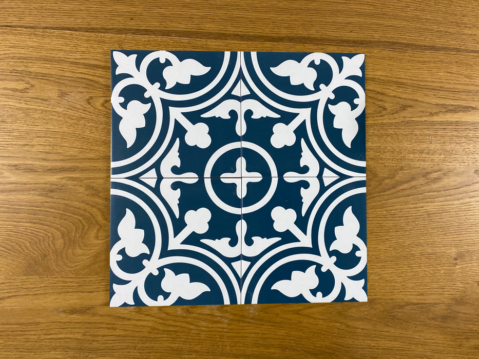 Eclectica Shadow Navy Blue 200x200mm Matt Floor Tile (1m2 box)