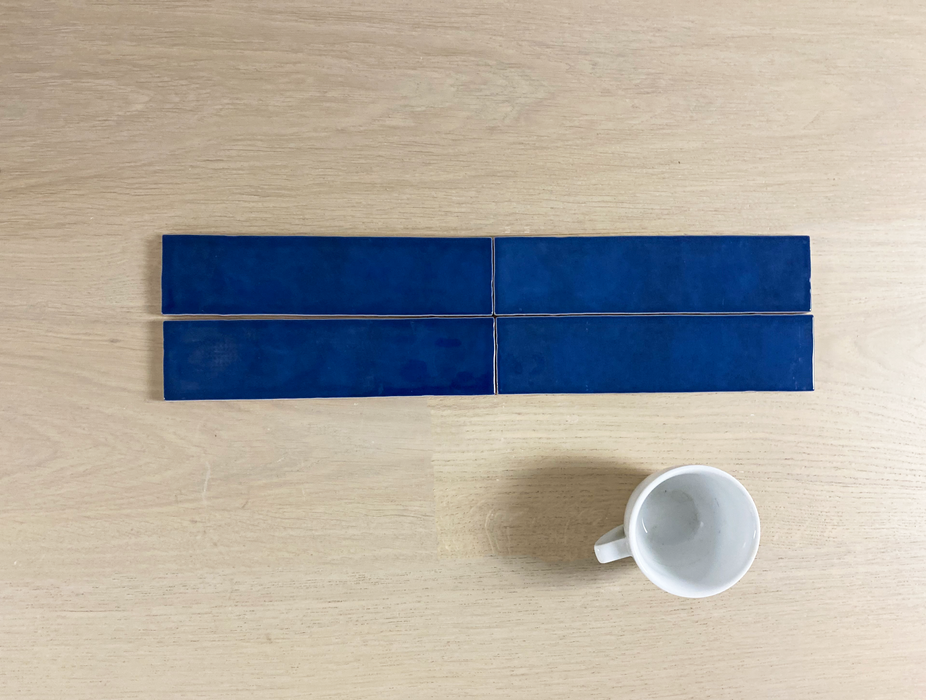 Amia Navy Blue 58x242mm Gloss Wall Tile (0.98m2 box)