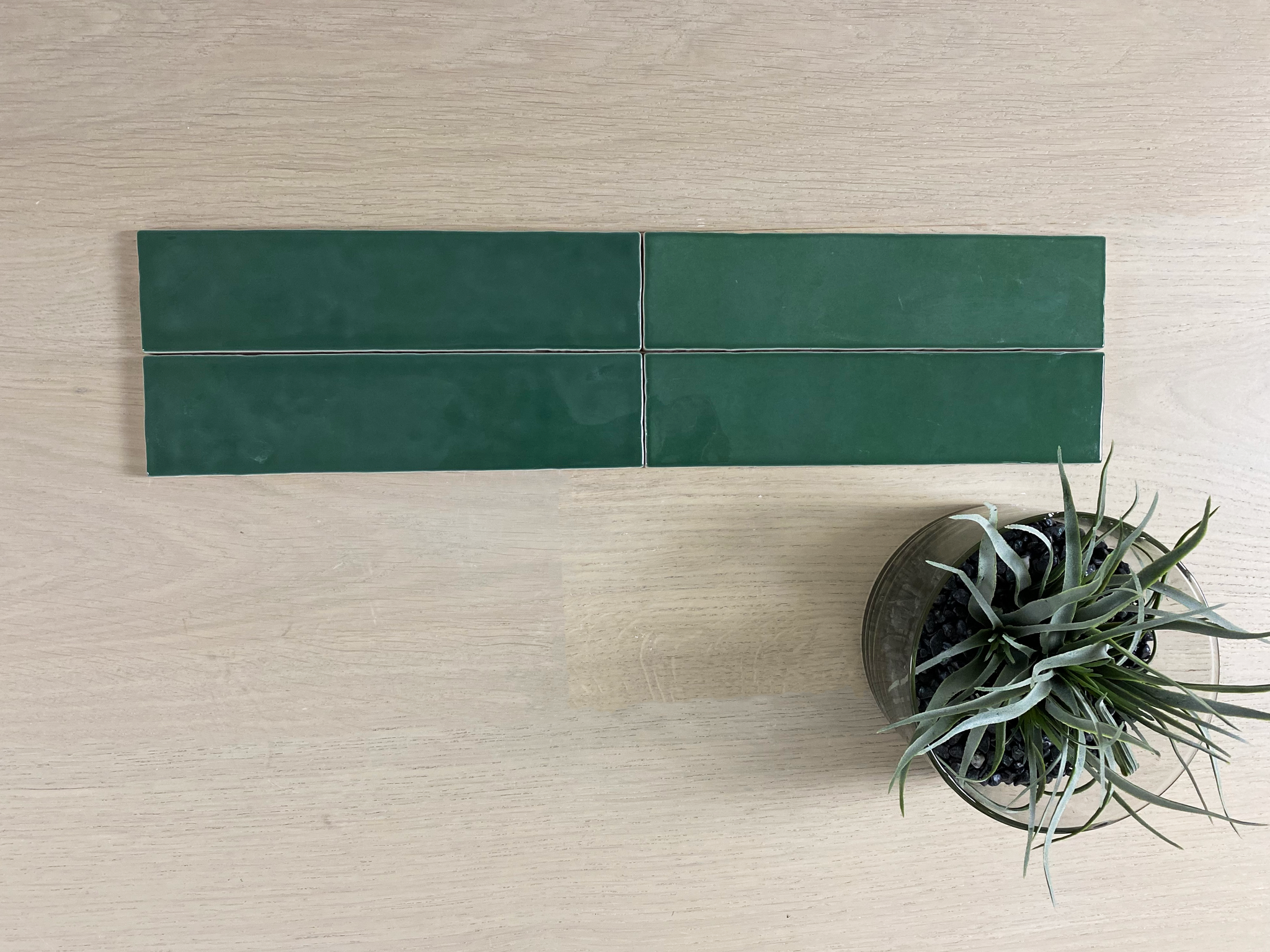 Amia Bottle Green 58x242mm Gloss Wall Tile (0.98m2 box)