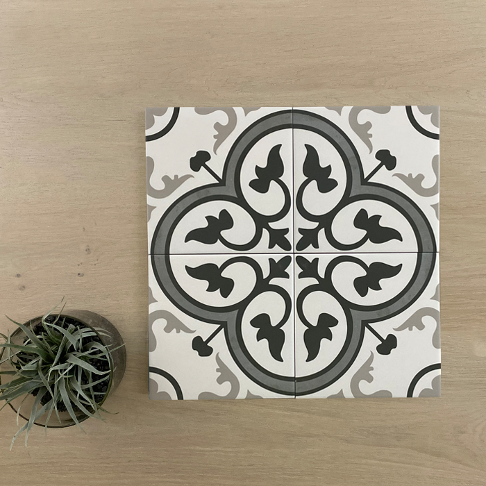 Eclectica Fleur 200x200mm Matt Floor Tile (1m2 box)