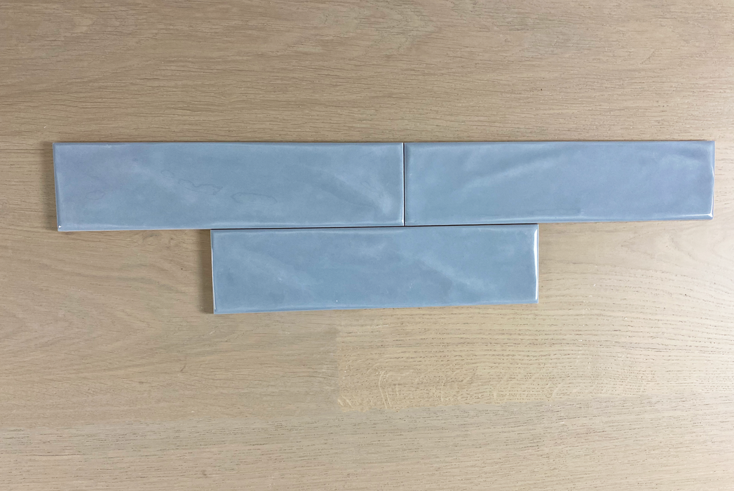 Ava Steel Blue 75x300mm Gloss Wall Tile (0.99m2 box)