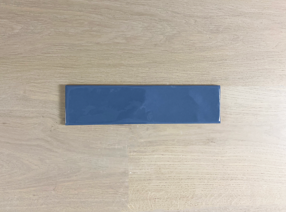 Ava Dark Blue 75x300mm Gloss Wall Tile (0.99m2 box)