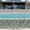 Hammered Green 97x97mm (297x297mm sheet size) Grip Finish Floor/Wall/Pool Tile (0.929m2 box)