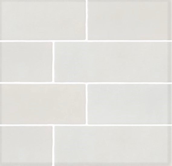 Amia White 58x242mm Gloss Wall Tile (0.98m2 box)