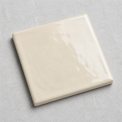 Clay Linen 100x100mm Gloss Finish Wall Tile — hero product shot