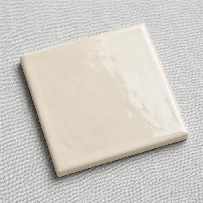 Clay Linen 100x100mm Gloss Finish Wall Tile — hero product shot