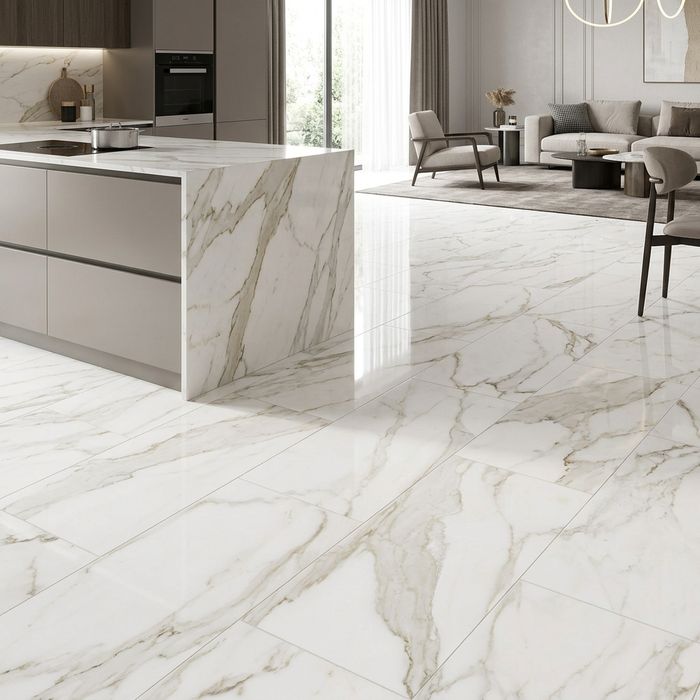 La Marca Calacatta Paonazzo 600x1200mm Polished Floor/Wall Tile - hero product shot