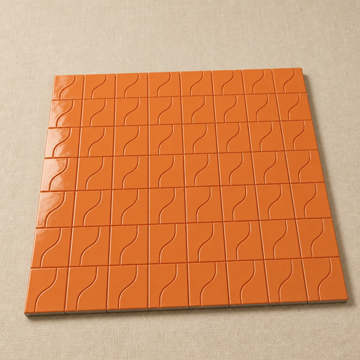 Curve Sunset Gloss 83x120mm Mosaic Wall Tile — hero product shot