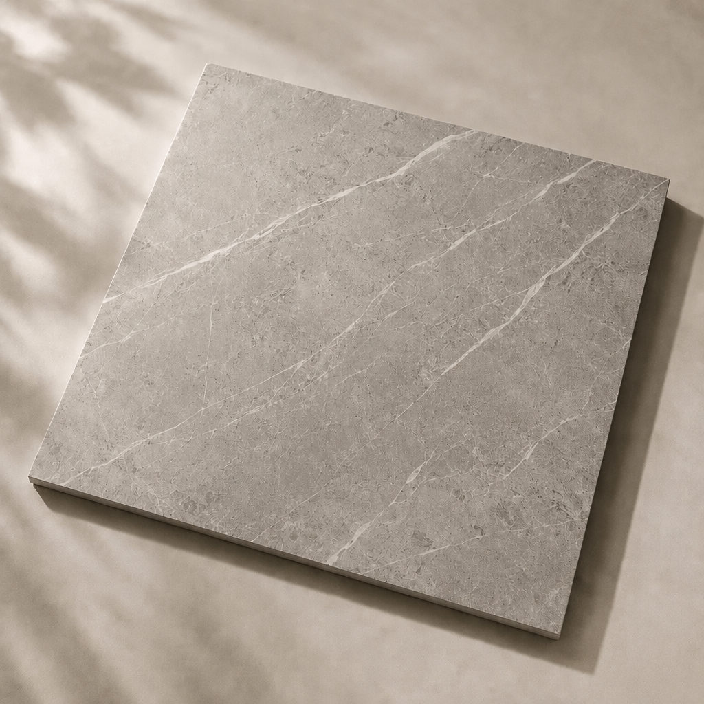 Marvel Pro Grey Fleury 600x600mm Satin Finish Floor Tile (1.08m2 box) *discontinued*