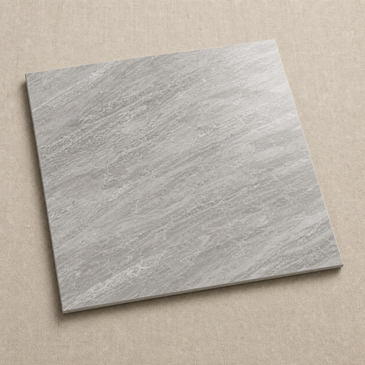 Marvel Stone Bardiglio Grey 600x600mm Polished Finish Floor Tile — hero product shot