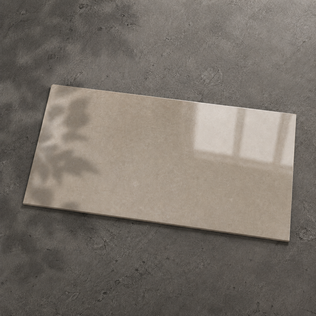Dwell Greige 300x600mm Polished Finish Floor Tile (1.26m2 box)