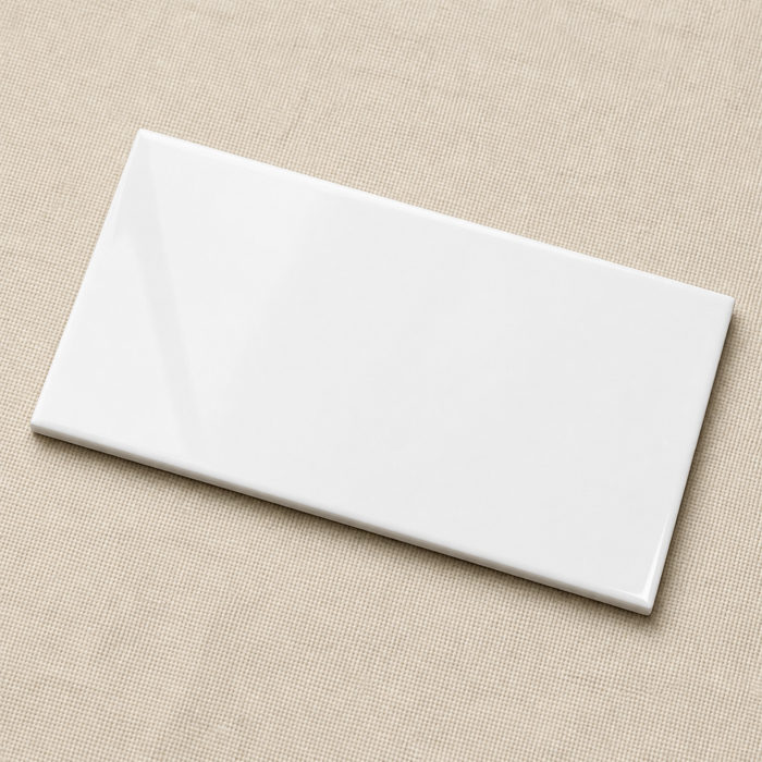 Sense White 200x400mm Gloss Wall Tile — hero product shot