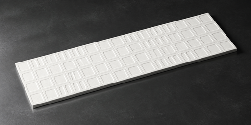 Gravel Square White 400x1200 Wall Tile — hero product shot