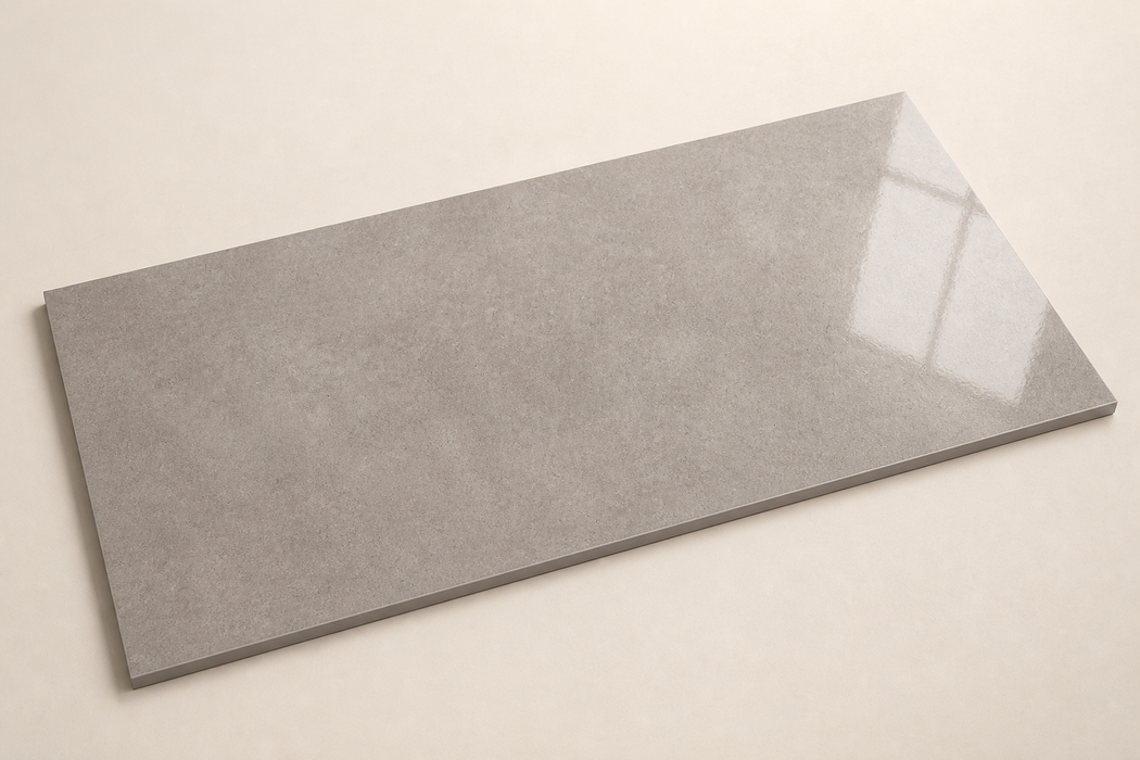 Dwell Gray 450x900mm Polished Finish Floor Tile — hero product shot