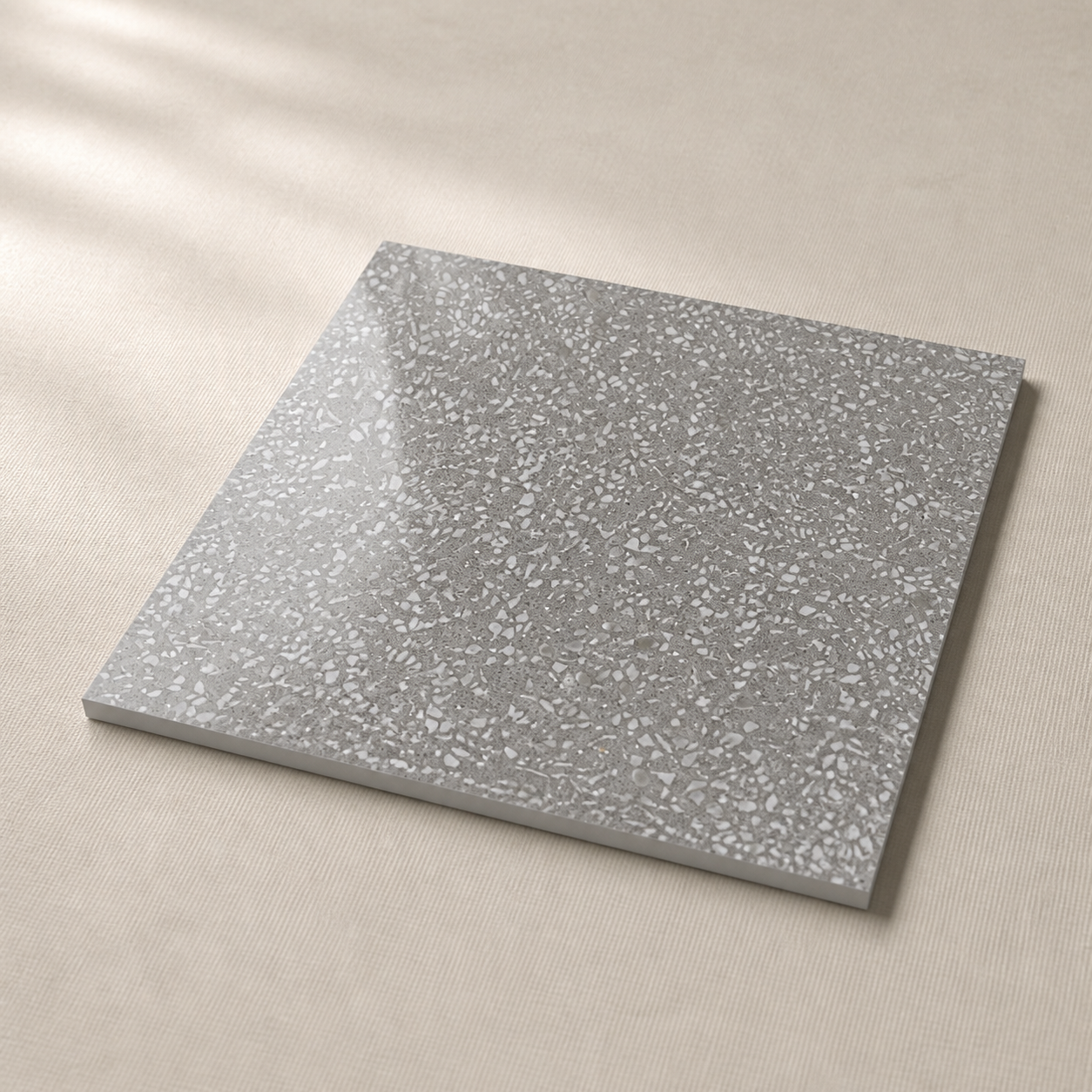Marvel Gems Terrazzo Grey 600x600mm Polished Finish Floor Tile (1.08m2 box)