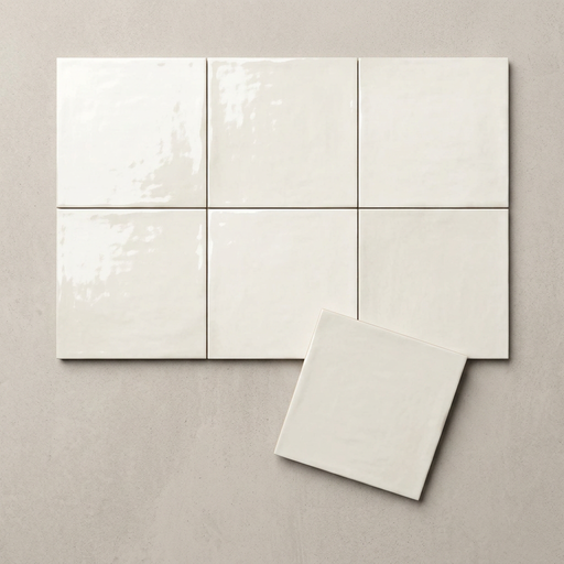 Clay Cotton 100x100mm Gloss Finish Wall Tile (0.68m2 box) - image 1