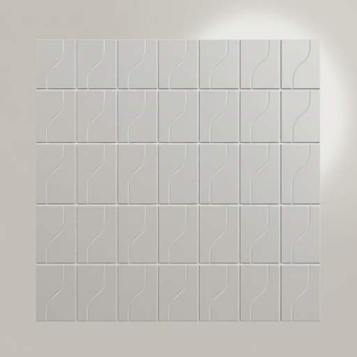 Curve Grey Matt 83x120mm Mosaic Wall Tile (.48m2 box) - image 1