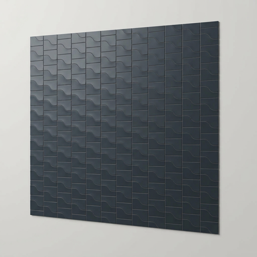 Curve Ink Blue Matt 83x120mm Mosaic Wall Tile (.48m2 box) - image 1