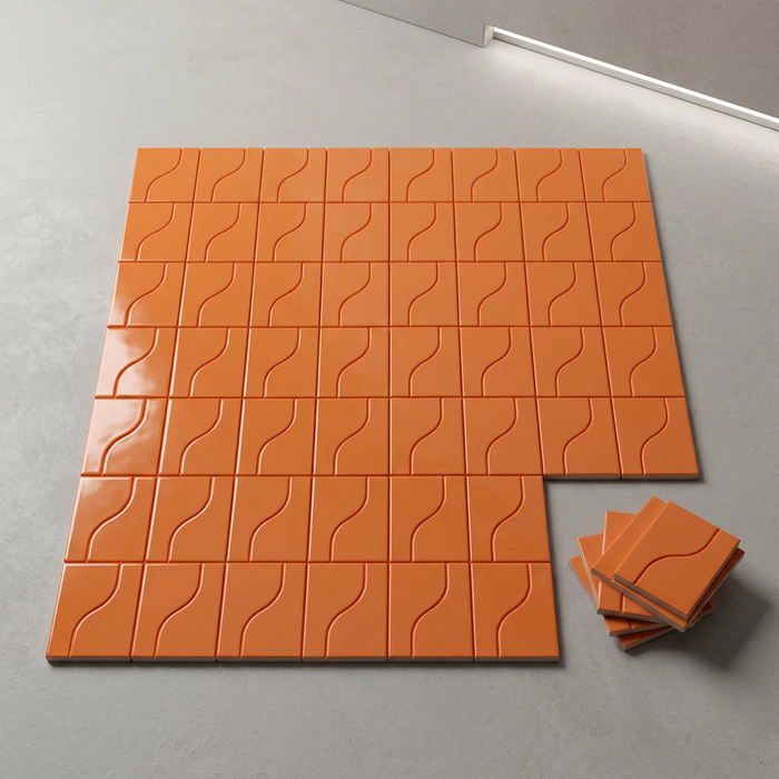 Curve Sunset Gloss 83x120mm Mosaic Wall Tile (.48m2 box) - image 1