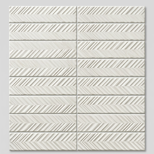 Dust Ice Subway 50x200 Chevron Textured Wall Tile (0.44m2 box) - image 1