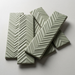 Dust Sage Subway 50x200 Chevron Textured Wall Tile (0.44m2 box) - image 1