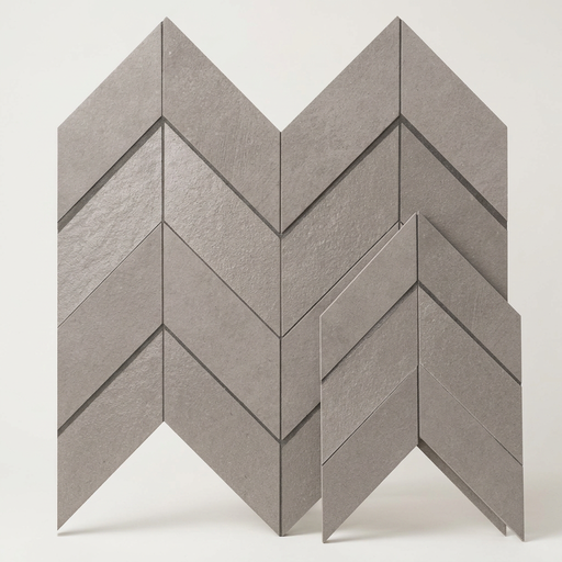 Dwell Gray Chevron 308x351mm 3D Finish Wall Tile (0.43m2 box) - image 1