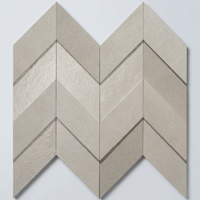 Dwell Pearl Chevron 308x351mm 3D Finish Wall Tile (0.43m2 box) - image 1