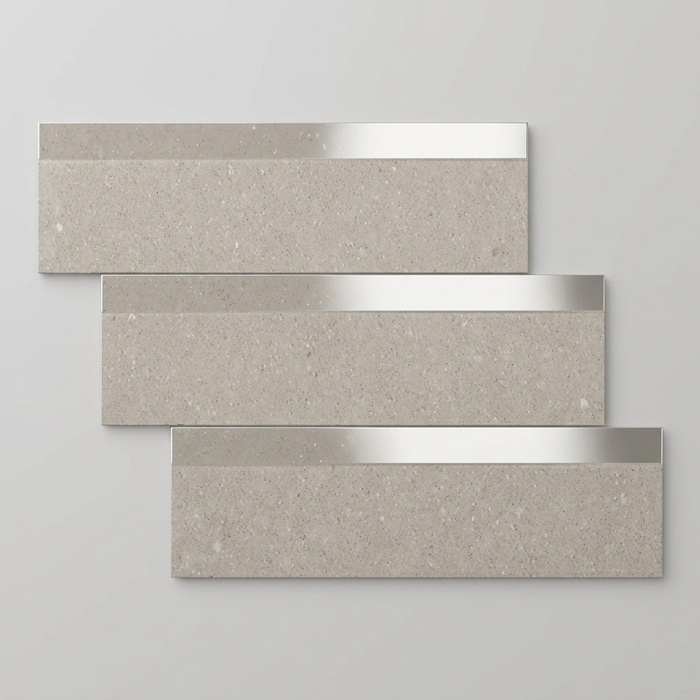 Kone Silver Linea 300x600mm 3D Finish Wall Tile (0.54m2 box) - image 1