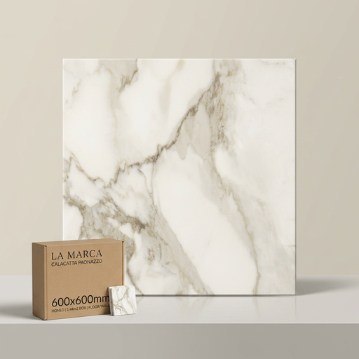 La Marca Calacatta Paonazzo 600x600mm Honed Floor/Wall Tile (1.44m2 box) - image 1