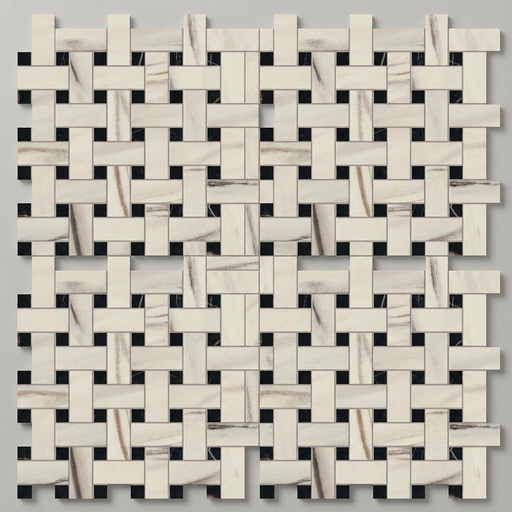 Marvel Bianco Fantastico Basket Weave 305x305mm Matte Finish Wall Tile (0.55m2 box) - image 1