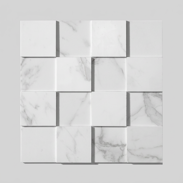 Marvel Calacatta Mosaic 300x300mm 3D Finish Wall Tile (0.54m2 box) - image 1