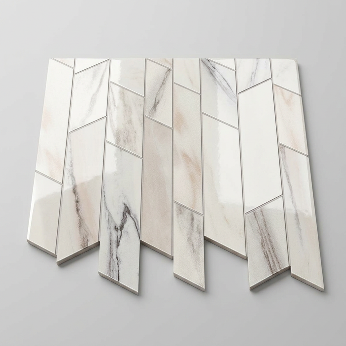 Marvel Dream Bianco Fantastico Liberty 318x261mm Polished Finish Floor Tile (0.49m2 box) - image 1