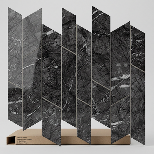 Marvel Dream Grigio Intenso Liberty 318x261mm Polished Finish Floor Tile (0.49m2 box) - image 1
