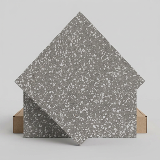 Marvel Gems Terrazzo Grey 600x600mm Matte Finish Floor Tile (1.08m2 box) - image 1