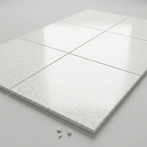 Marvel Gems Terrazzo White 600x600mm Polished Finish Floor Tile (1.08m2 box) - image 1