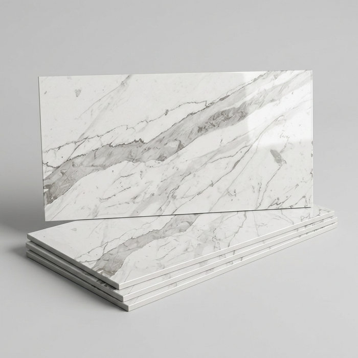 Marvel Pro Statuario Select 300x600mm Polished Finish Floor Tile (1.26m2 box) - image 1