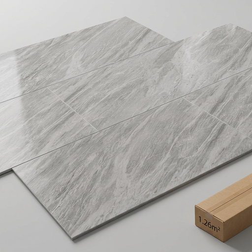 Marvel Stone Bardiglio Grey 300x600mm Polished Finish Floor Tile (1.26m2 box) - image 1