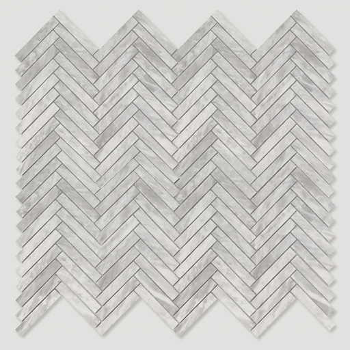 Marvel Stone Bardiglio Grey Herringbone 305x300mm Wall Tile (0.54m2 box) - image 1