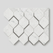 Marvel Stone Carrara Pure Mosaic Esagono 282x353mm 3D Finish Wall Tile (0.6m2 box) - image 1