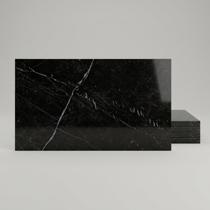 Marvel Stone Nero Marquina 450x900mm Polished Finish Floor Tile (1.215m2 box) - image 1