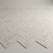 Nash White Wood Chevron 325x450mm Floor Tile (1.16m2 box) - image 1