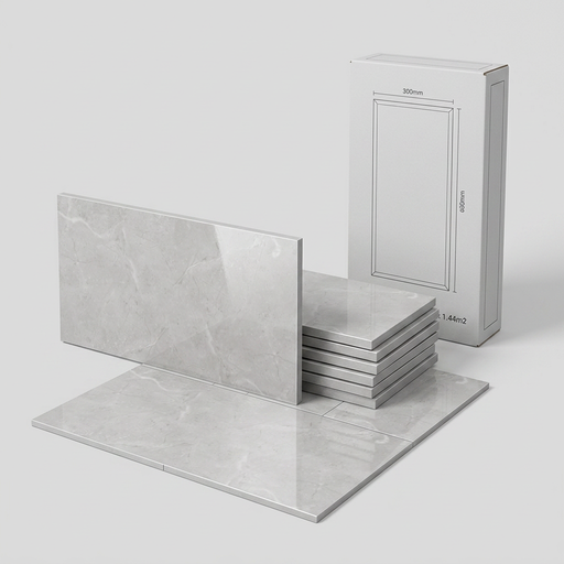 Royal Pietra Light Grey 300x600mm Polished Floor Tile (1.44m2 box) - image 1