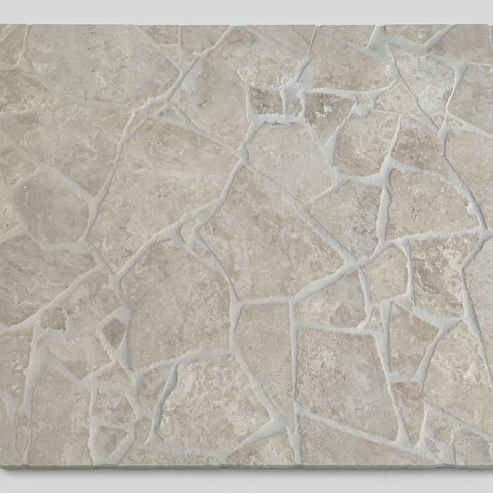 Travertine Ivory Crazy Pave Cross Cut 20mm (per M2) - image 1