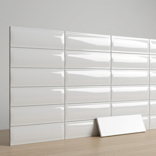 Vibe Out Gesso White Gloss 65x200mm Wall Tile (0.50m2 box) - image 1