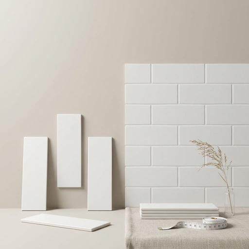 Vibe Out Gesso White Matt 65x200mm Wall Tile (0.50m2 box) - image 1
